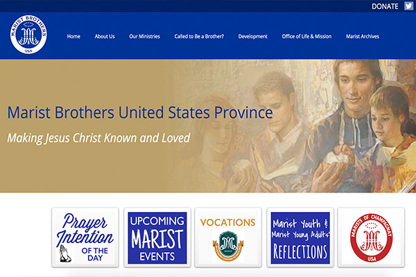 Marist Brothers Province Homepage Preview